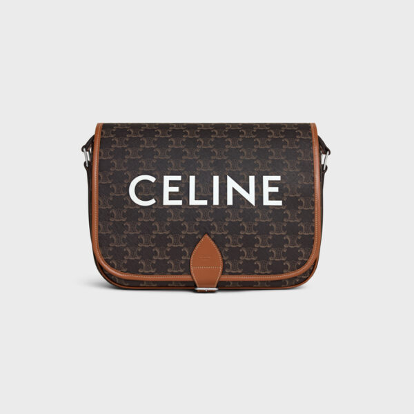 셀린느 메신저 폴코 백 트리옹프 캔버스와 셀린느 프린트 193902BZK.04LI